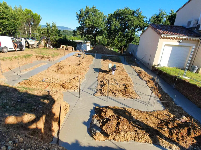 Travaux de fondation gros œuvre à Montélimar